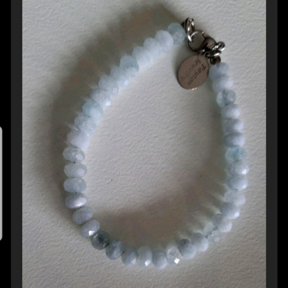 Payton Aquamarine Beaded Bracelet